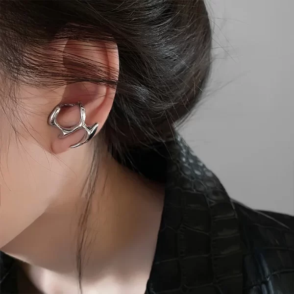 Irregular Liquid Metal Hollow Earrings Style Hip-Hop Punk Fashion Personality Long Earrings Ms Girl Travel Accessories - Image 3