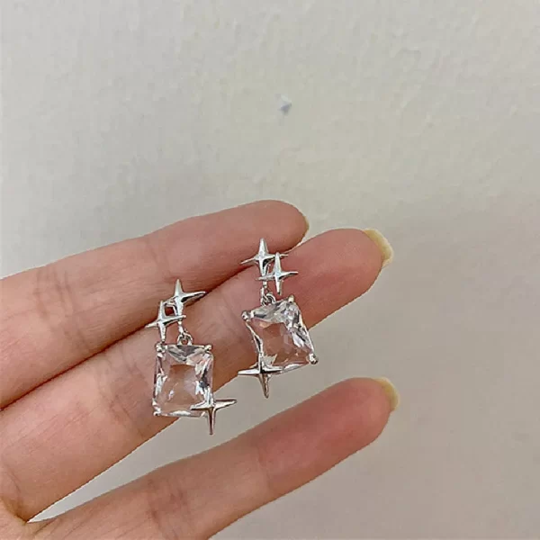 Irregular Liquid Metal Hollow Earrings Style Hip-Hop Punk Fashion Personality Long Earrings Ms Girl Travel Accessories - Image 10