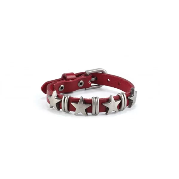 Gothic Star Punk Faux Leather Bracelet for Men Women Spiked Bangle Goth Jewelry Vintage Y2K Cosplay Emo Clothes Accessories - Image 8