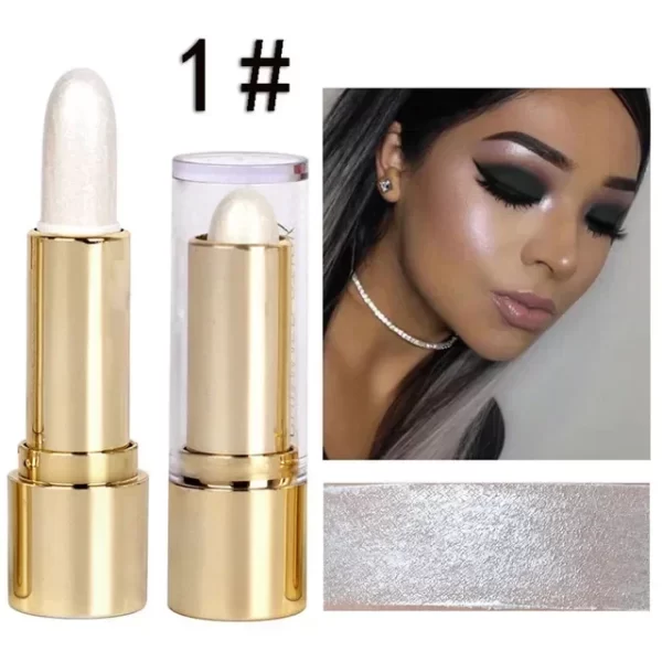 3 Colors Brighten Highlighter Bar Cosmetics Face Contour Bronzer Shimmer Highlighter Stick Concealer Cream Beauty Makeup Product - Image 9