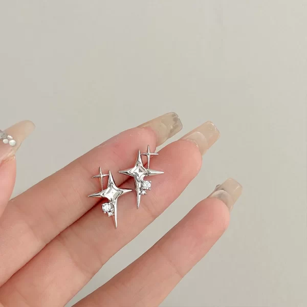 Irregular Liquid Metal Hollow Earrings Style Hip-Hop Punk Fashion Personality Long Earrings Ms Girl Travel Accessories - Image 15