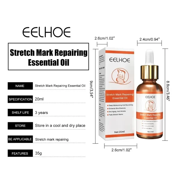 Stretch Marks Treatment Repair Essential Oil Skin Care Cream For Maternity Remover Anti-Wrinkle Slackline For Pregnant Body Oils - Image 4