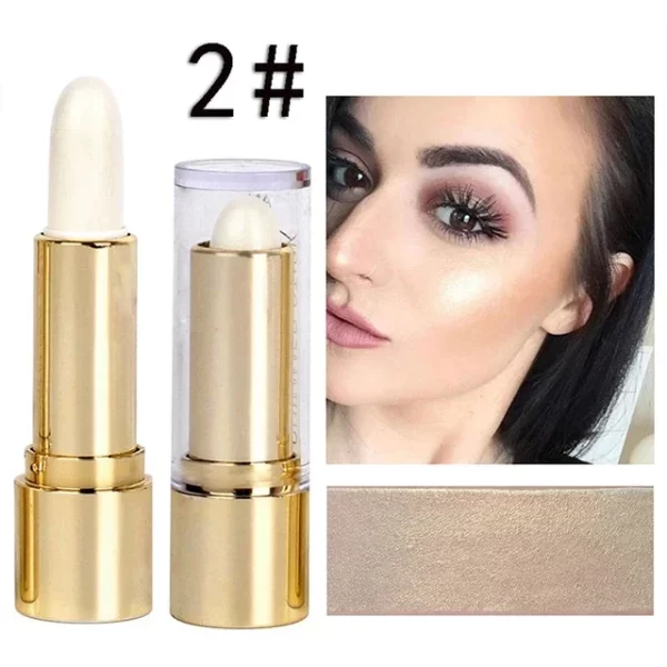 3 Colors Brighten Highlighter Bar Cosmetics Face Contour Bronzer Shimmer Highlighter Stick Concealer Cream Beauty Makeup Product - Image 7