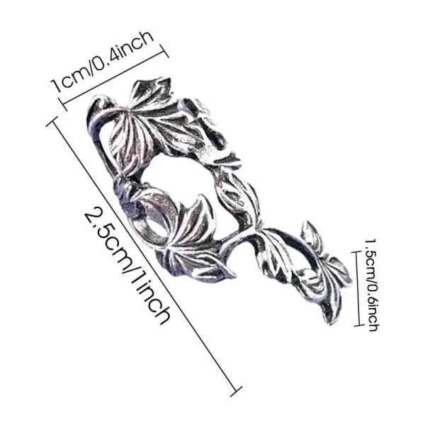 Women Ear Cuffs Alloy Earrings Ear Clips Hollow Leaf Non Piercing Ear Cuff Earrings For Women Birthday Gifts For Girls Women - Image 7