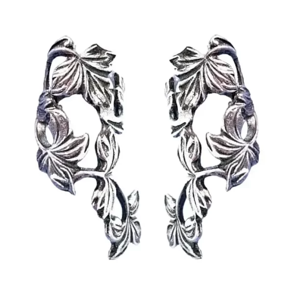 Women Ear Cuffs Alloy Earrings Ear Clips Hollow Leaf Non Piercing Ear Cuff Earrings For Women Birthday Gifts For Girls Women - Image 2