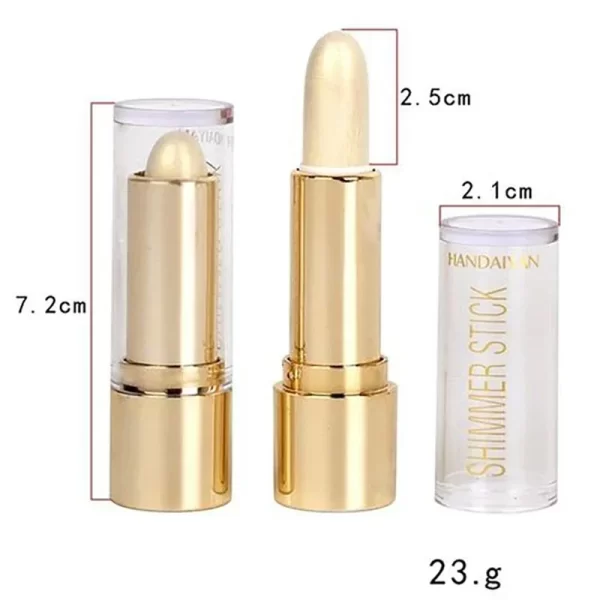 3 Colors Brighten Highlighter Bar Cosmetics Face Contour Bronzer Shimmer Highlighter Stick Concealer Cream Beauty Makeup Product - Image 5