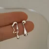 Irregular Liquid Metal Hollow Earrings Style Hip-Hop Punk Fashion Personality Long Earrings Ms Girl Travel Accessories - Image 11