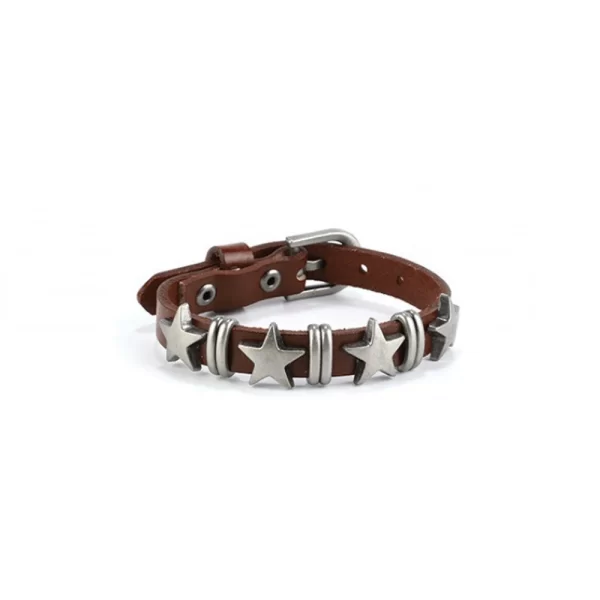 Gothic Star Punk Faux Leather Bracelet for Men Women Spiked Bangle Goth Jewelry Vintage Y2K Cosplay Emo Clothes Accessories - Image 10