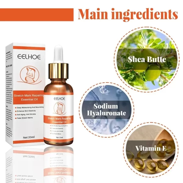 Stretch Marks Treatment Repair Essential Oil Skin Care Cream For Maternity Remover Anti-Wrinkle Slackline For Pregnant Body Oils - Image 3